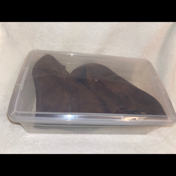 Brown open toe booties - Picture 5 of 5